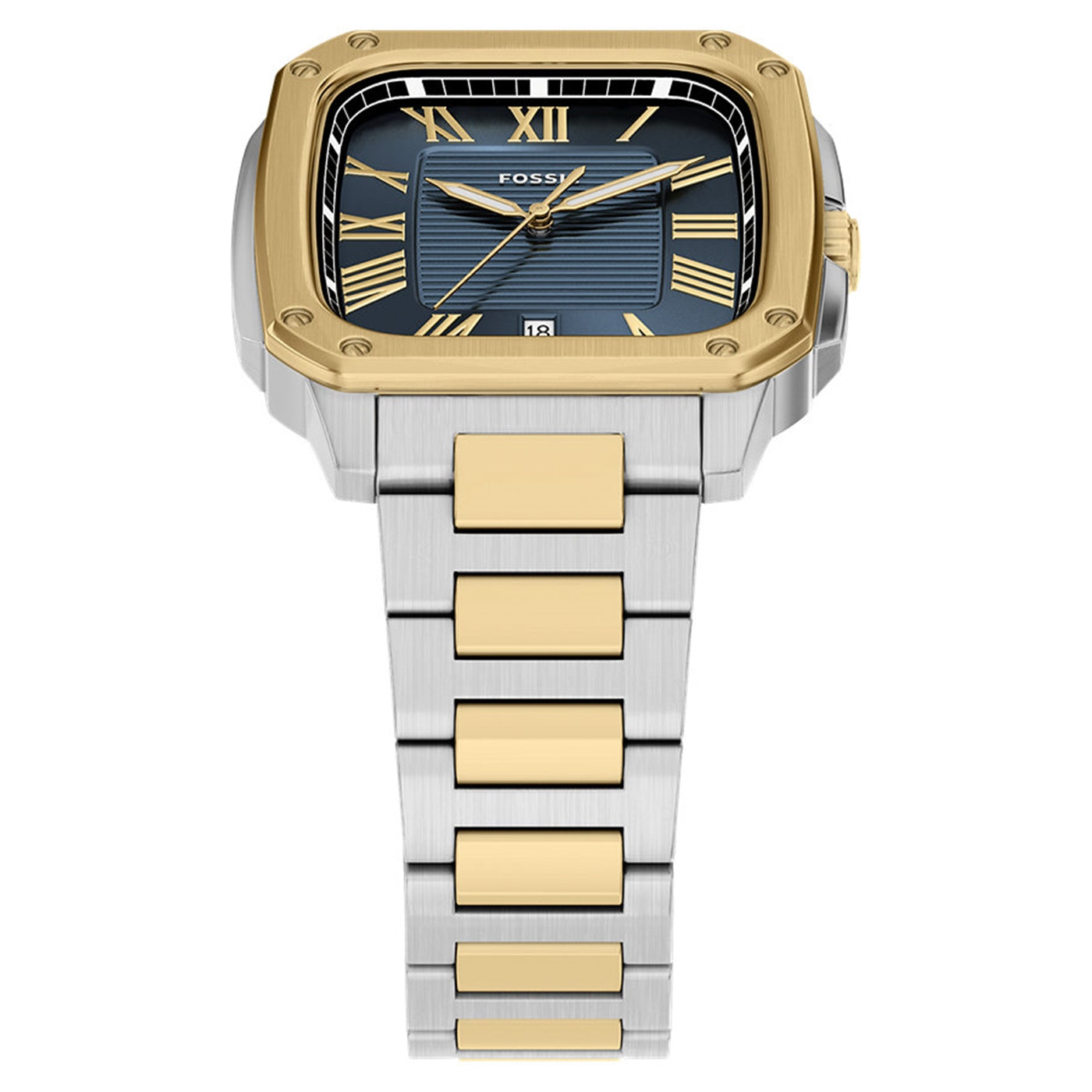 Fossil Crosby Rectangular Blue Dial Watch FS6161