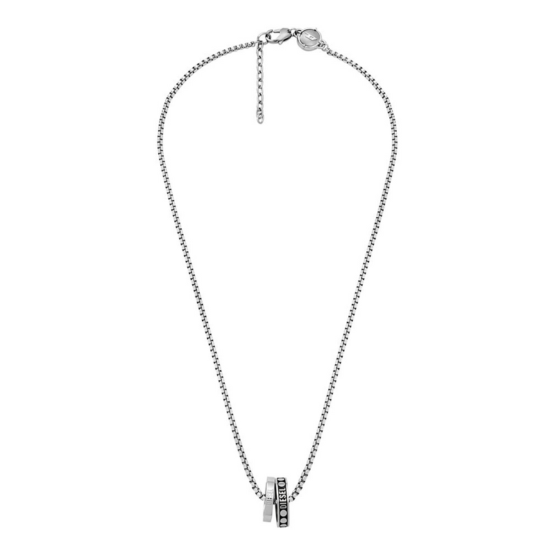 Diesel Double Pendant Halskette Aus Edelstahl DX1168040-zoom-