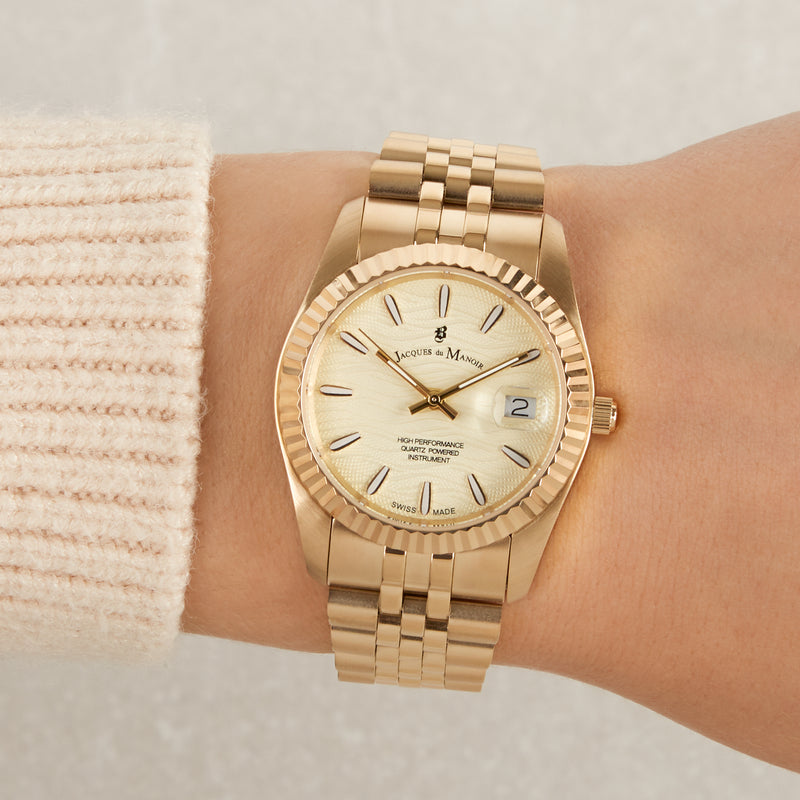 Jacques du Manoir Inspiration Prestige damen Uhr Gold JWL01804-zoom-