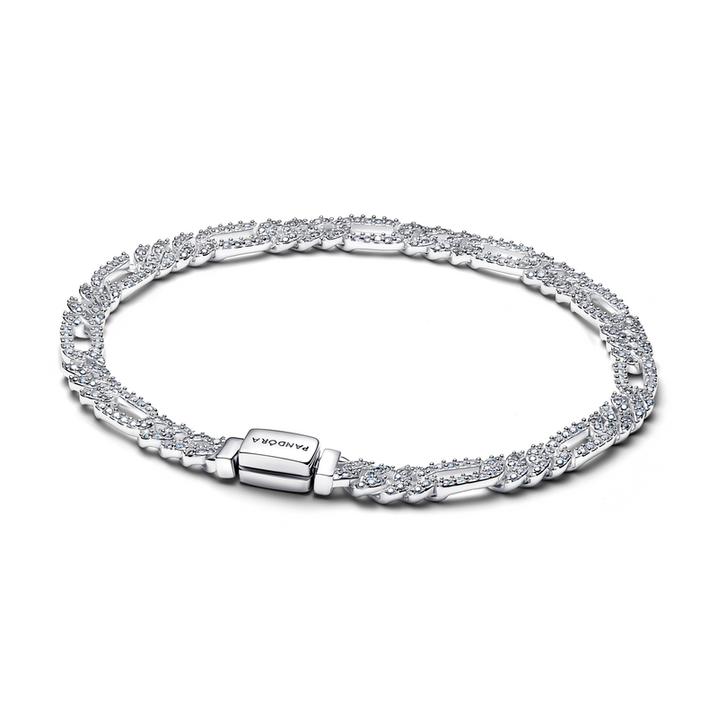 Pandora Timeless 925 Sterling Silver Oval Cuban Chain Bracelet 594227C01-20-zoom-