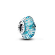 Pandora Moments Murano Glass Turquoise Murano Glas & Glitter Charm 794701C01