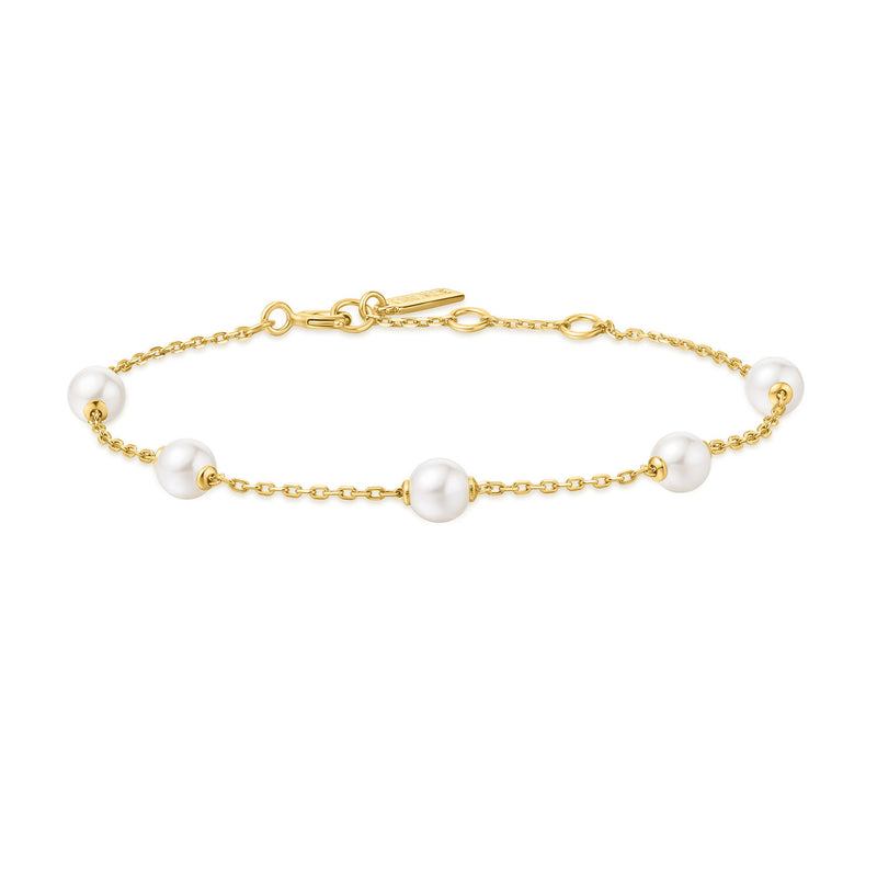 Ania Haie Miss Dainty Goldfarbenes Perlenarmband AH-B065-01G-zoom-