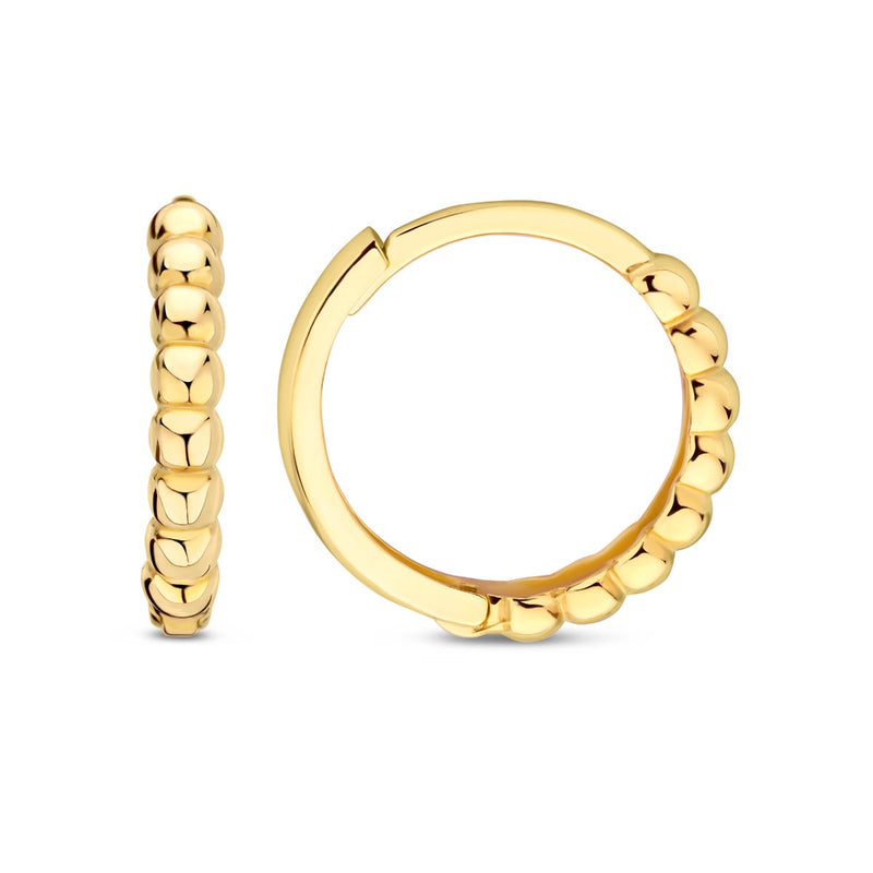 Beloro Jewels La Rinascente Elena 9 karat gold hoop earrings (9.5 mm) BO360071-zoom-