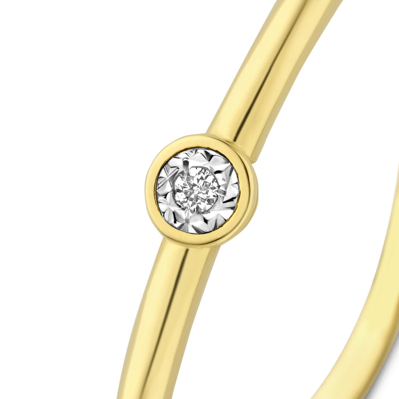 Isabel Bernard De La Paix Inaya 14 Karat | Gold Ring | Diamant 0.01 Karat | IBD330027-60-zoom-