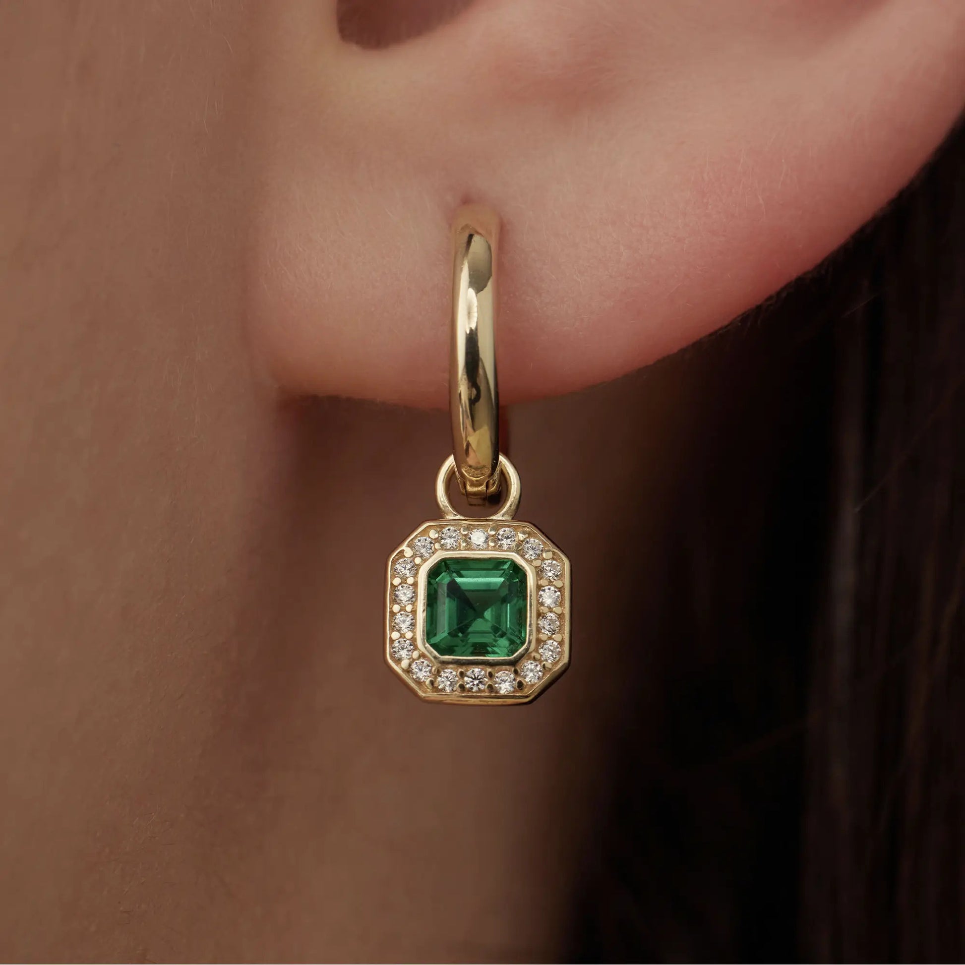 Beloro Jewels Monte Napoleone Sofia 9 carat gold Hoop Earrings BO360048