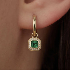 Beloro Jewels Monte Napoleone Sofia 9 carat gold Hoop Earrings BO360048