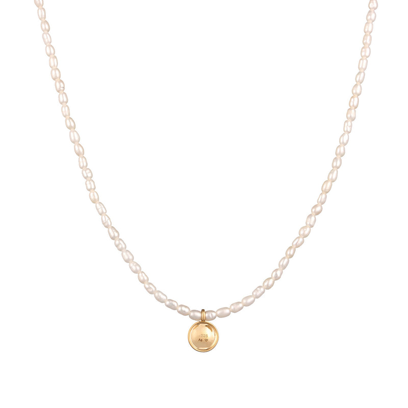 Elli 925 Sterling Silver Pearl Necklace with Coin 2004-BF-0007545-001-zoom-