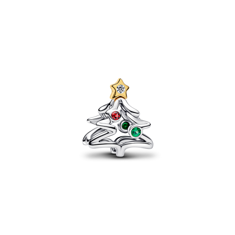 Pandora Moments Gold Plated Christmass Tree Charm 764248C01-zoom-