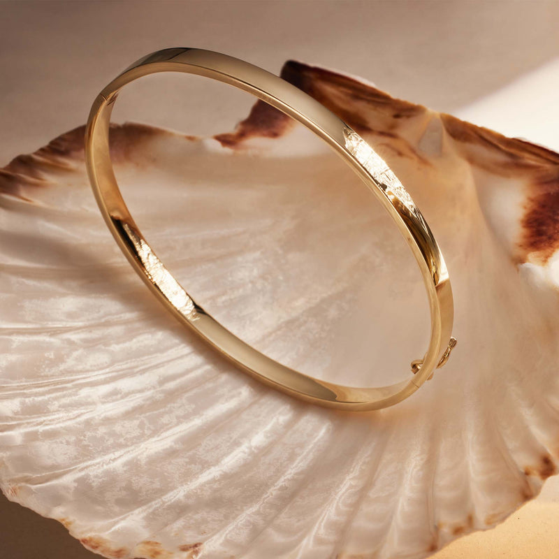 Isabel Bernard Cour d'Honneur Clara 14 Karat | Gold Bangle IB320113-56-zoom-