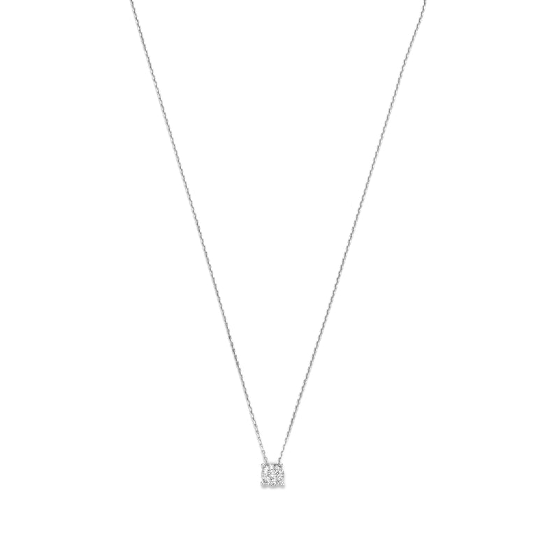 Isabel Bernard De la Paix Hanaé 14 Karat | Weißgold Halskette | Diamant 0.14 Karat | IBD350010-zoom-