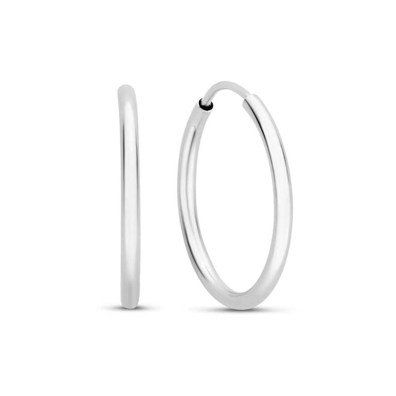 Isabel Bernard Saint Germain Cerise 14 Karat | Weißgold Reif-Ohrringe IB360170-zoom-