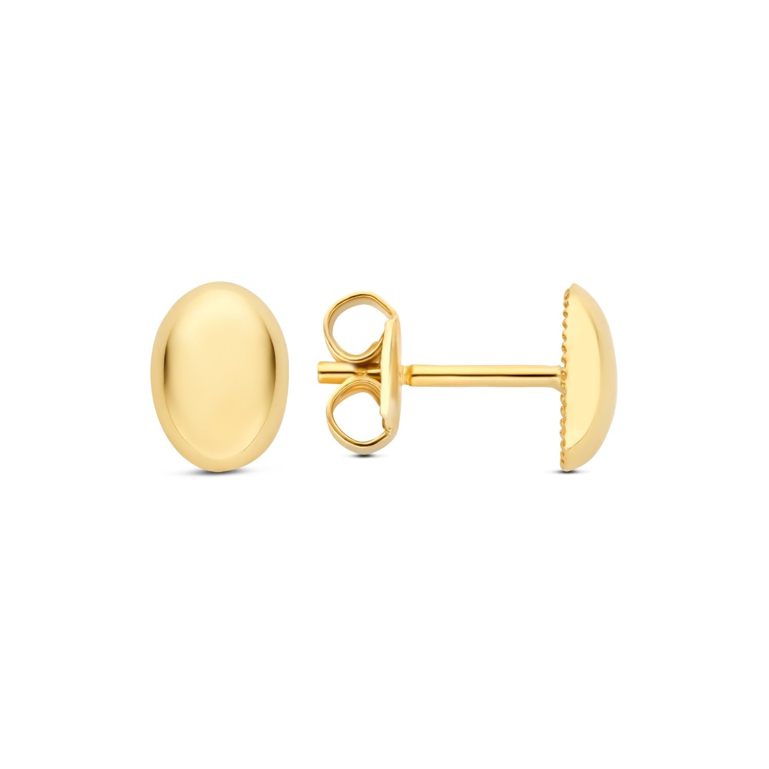Beloro Jewels La Rinascente Fey 9 karat gold ear studs oval BO360112