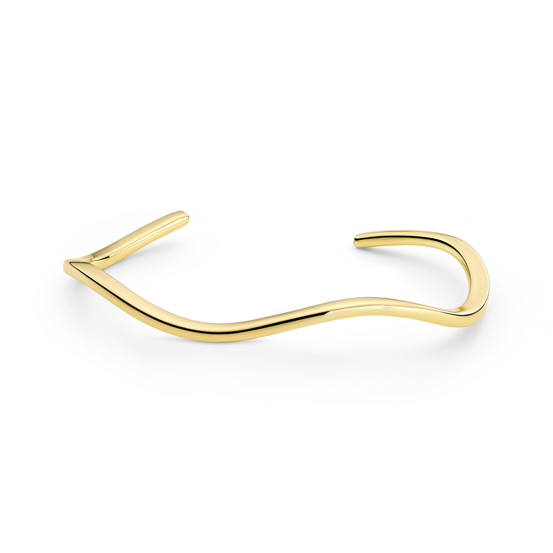 Sif Jakobs Ellera Waves Pianura Bangle Vergoldetes Armband SJ-BG3879-YG-zoom-
