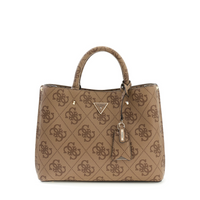 Guess Meridian II Latte Logo Girlfriend Satchel HWOS69-74060-LTL