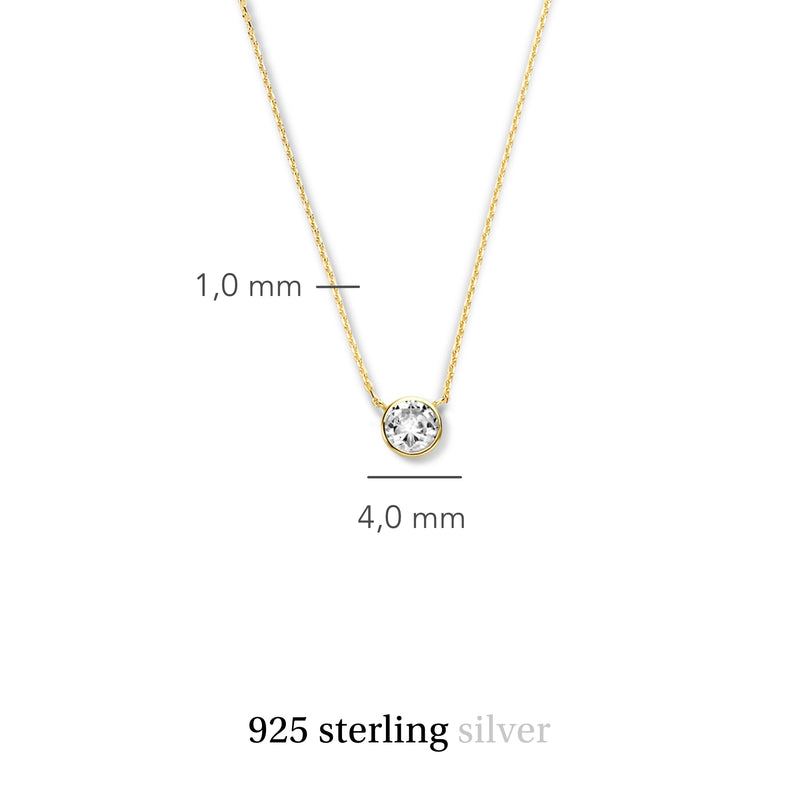 Violet Hamden Venus 925 Sterling Silberne Vergoldete Halskette mit Geburtsstein VH340010-JUN-zoom-
