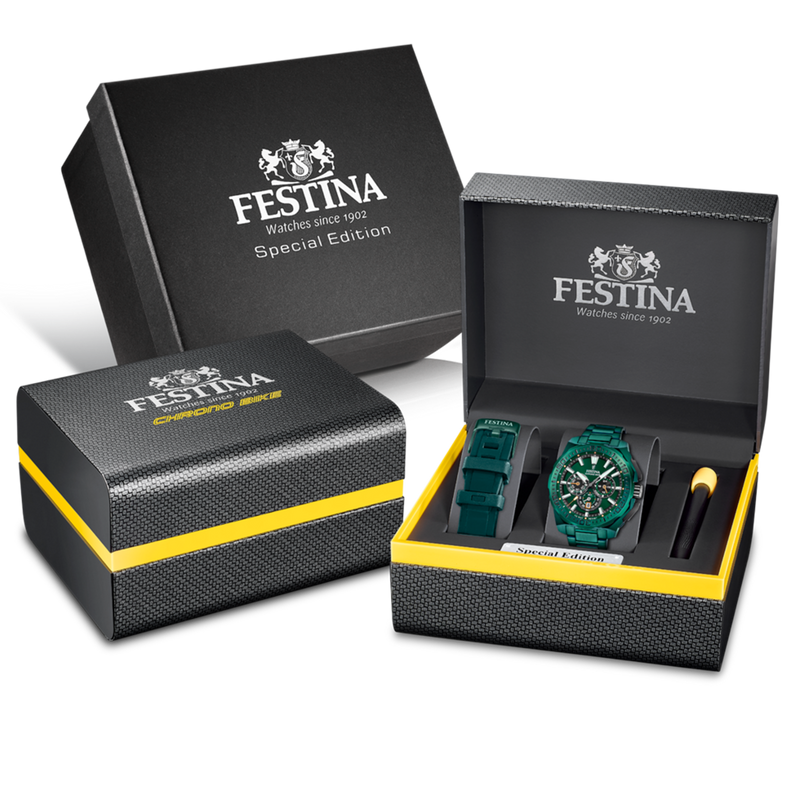 Festina Chrono Bike Grüne Herrenuhr F20730/1-zoom-