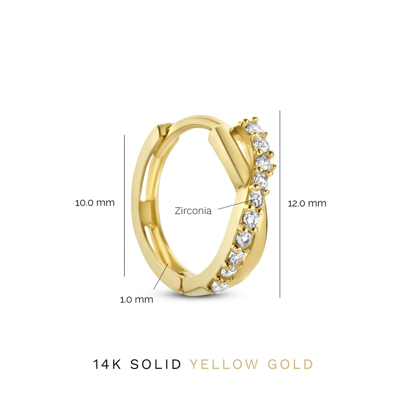 Isabel Bernard Rivoli Esmée 14 Karat | Gold Reif-Ohrringe IB360138-zoom-