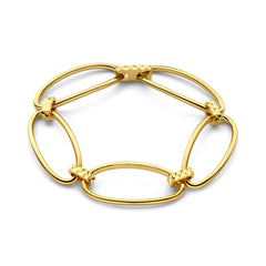 Parte Di Me Bibbiena Poppi Clara 925 Sterling Silver Gold Plated Link Bracelet PDM32146