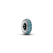 Pandora Moments Man-Made Kristall Ice Blauer Stein Spacer-Charm 791359C01