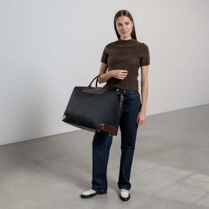 Isabel Bernard Du Louvre Clarice Schwarze Reisetasche Medium IB20002-901-zoom-