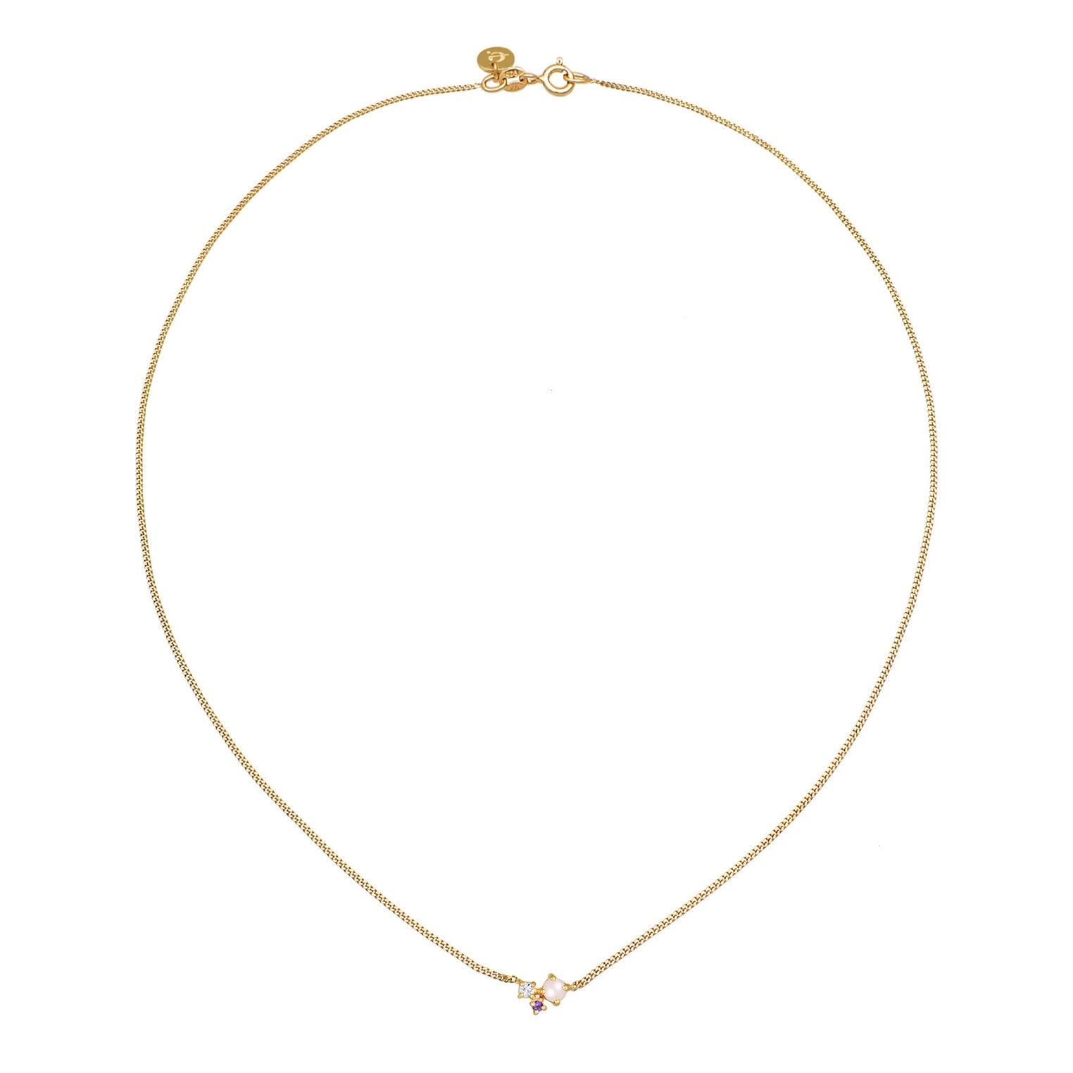 Elli 925 Sterling Silver Necklace with Topaz 2004-BF-0007828-001