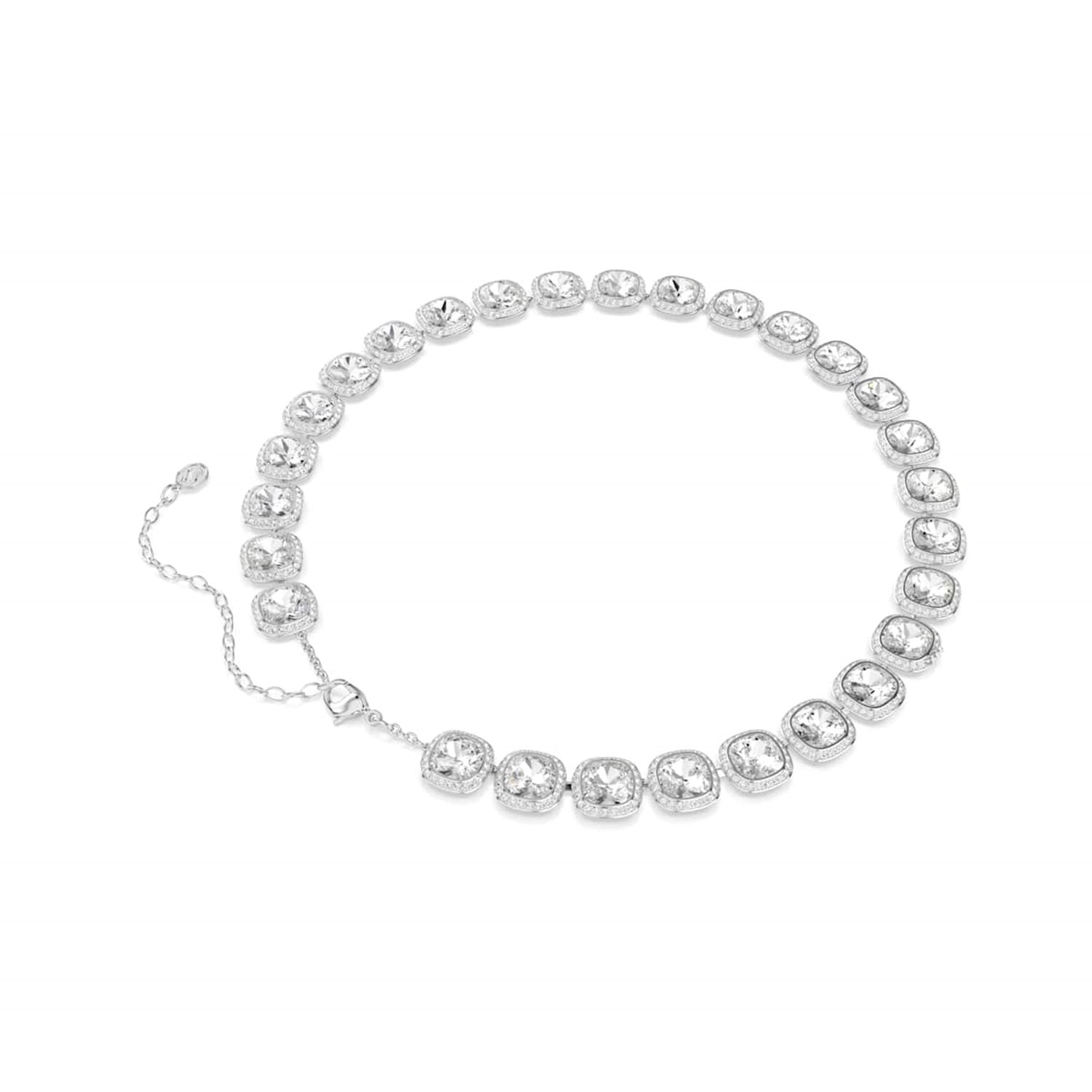 Swarovski Una Angelic Cushion Silver-Tone Necklace 5751326
