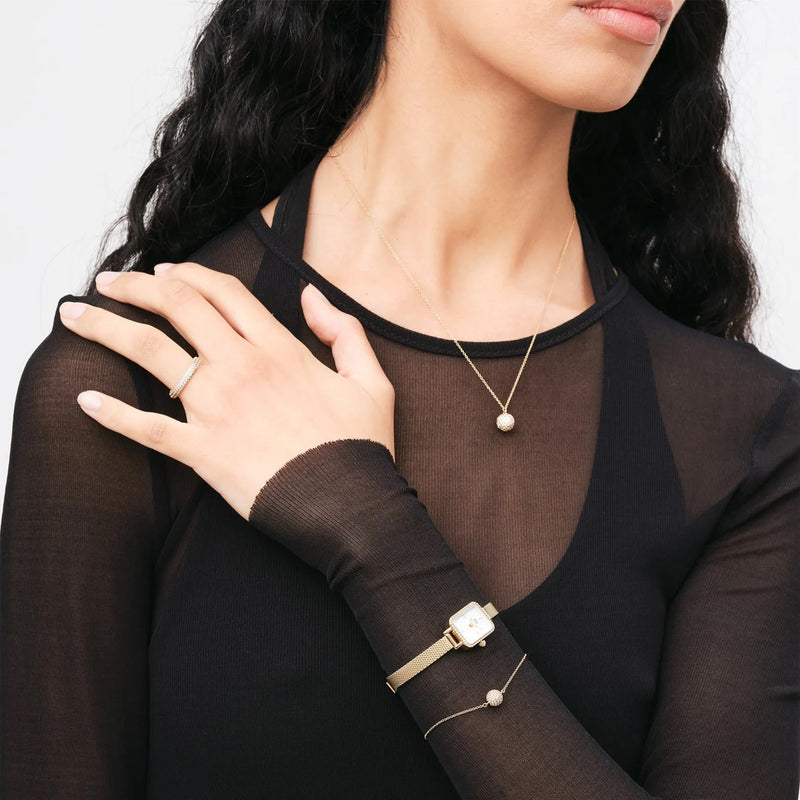 Daniel Wellington Quadro Mini damen Uhr Gold DW00100730-zoom-