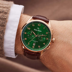 Mats Meier Mont Vélan Chrono Green/Brown Watch MM10002
