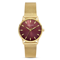 Parte Di Me Orologio round ladies watch gold coloured and dark brown PDM09055