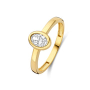 Isabel Bernard Le Marais Sophie 14 Karat Gold Ring mit Zirkonia-Stein IB330116-58