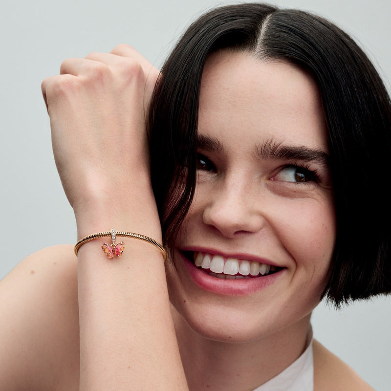 Pandora Moments 14 Karat Rose Gold Plated Butterfly Charm 782698C01-zoom-