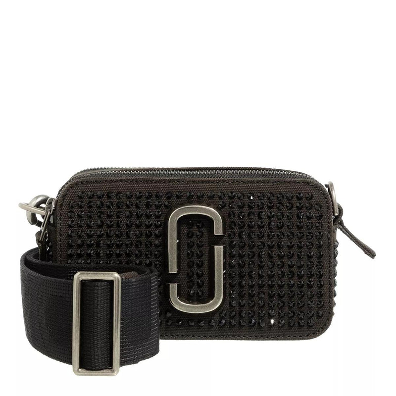 Marc Jacobs The Mini Bag The Crystal Canvas Snapshot Black Crossbody Bag 2001-A0270534-zoom-