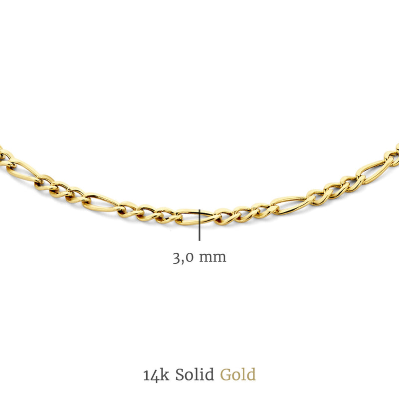 Isabel Bernard Cadeau d'Isabel 14 Karat | Gold Halskette und Armband Geschenksets IB90094-zoom-