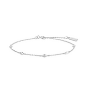Ania Haie Melodic Poet Silver Multi Rhombus Station Bracelet S AH-B066-03H