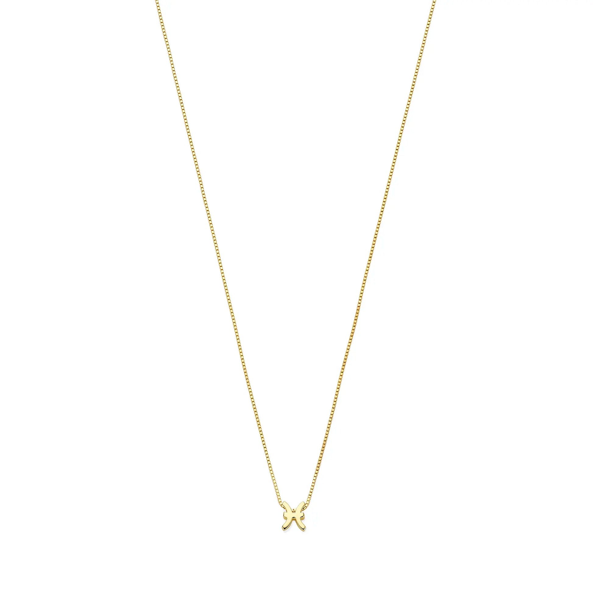 Isabel Bernard Étoiles d’Or Pisces 14 Carat Gold Venetian Necklace With Horoscope IB340189