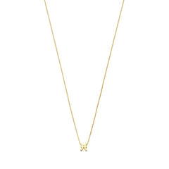 Isabel Bernard Étoiles d’Or Pisces 14 Carat Gold Venetian Necklace With Horoscope IB340189