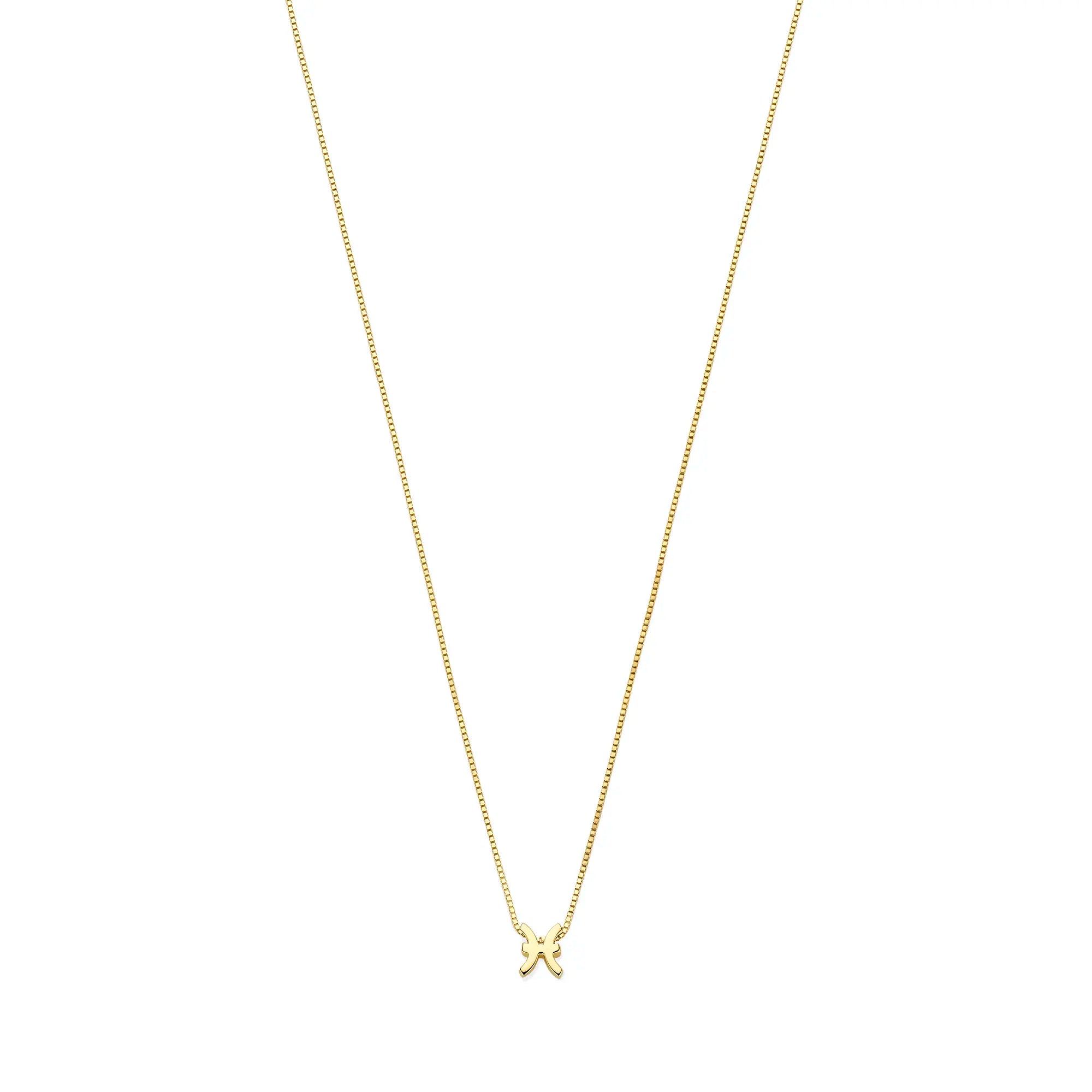 Isabel Bernard Étoiles d’Or Pisces 14 Carat Gold Venetian Necklace With Horoscope IB340189