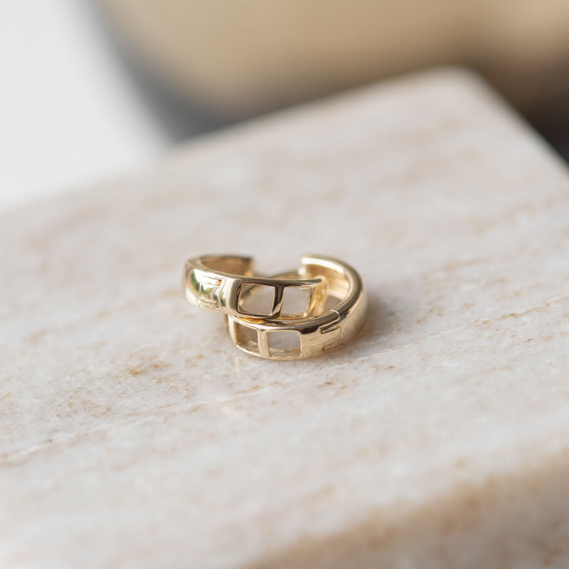 Isabel Bernard Rivoli Morgane 14 Karat | Gold Reif-Ohrringe IB360141-zoom-