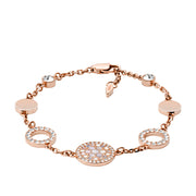 Fossil RoséGoldfarbene Vintage Glitz Armband JF01739791 (Länge: 17.78 - 20.32 cm)