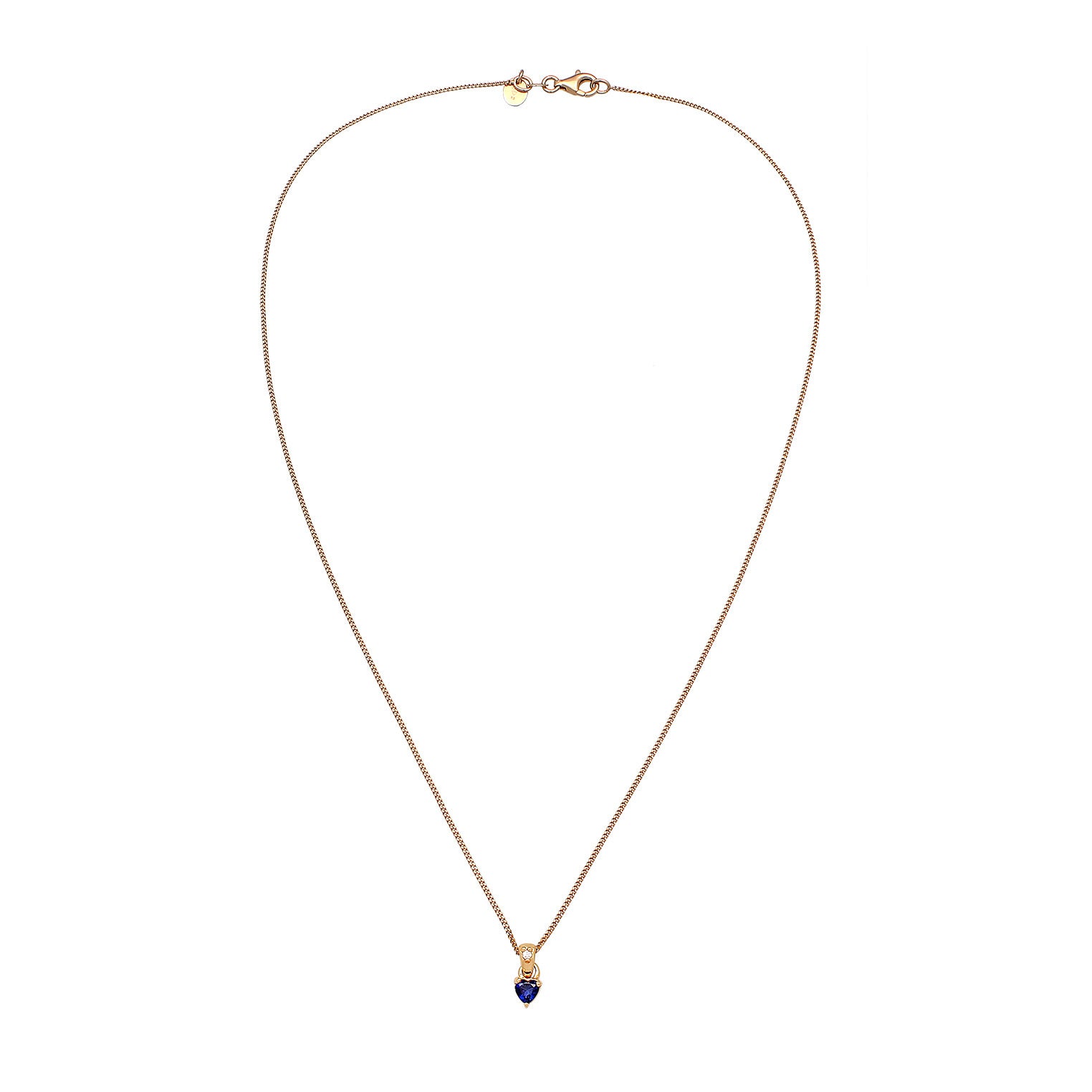 Elli 925 Sterling Silver Necklace with Diamond (0.004 ct) 2004-BF-0008123-001