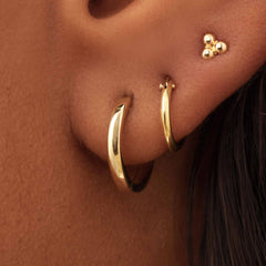 Isabel Bernard Rivoli Claire 14 Carat Golden Ear Studs IB360233