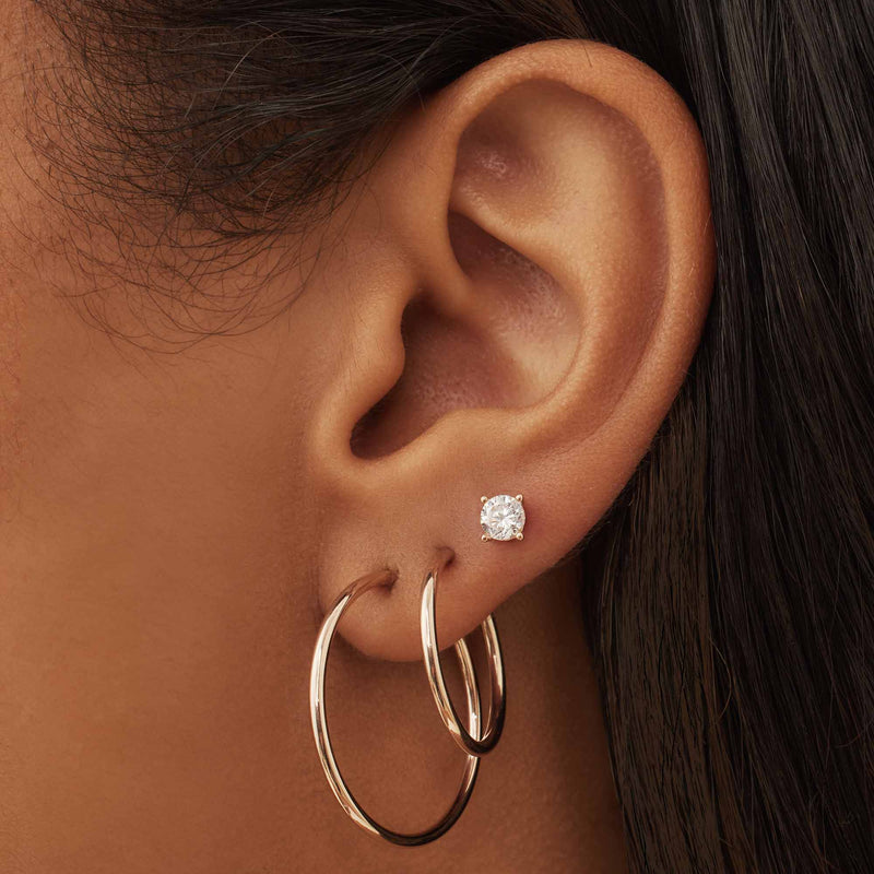 Isabel Bernard Cadeau d'Isabel 14 Karat | Roségold Ohrringe Set IB90077-zoom-