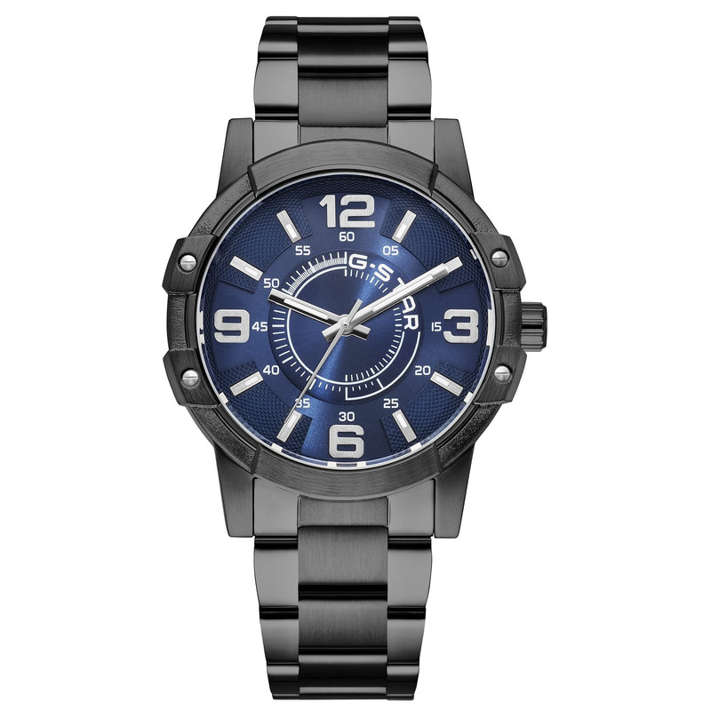G-STAR Constructed Schwarze Stahl-Herrenuhr GSW.506.09-zoom-