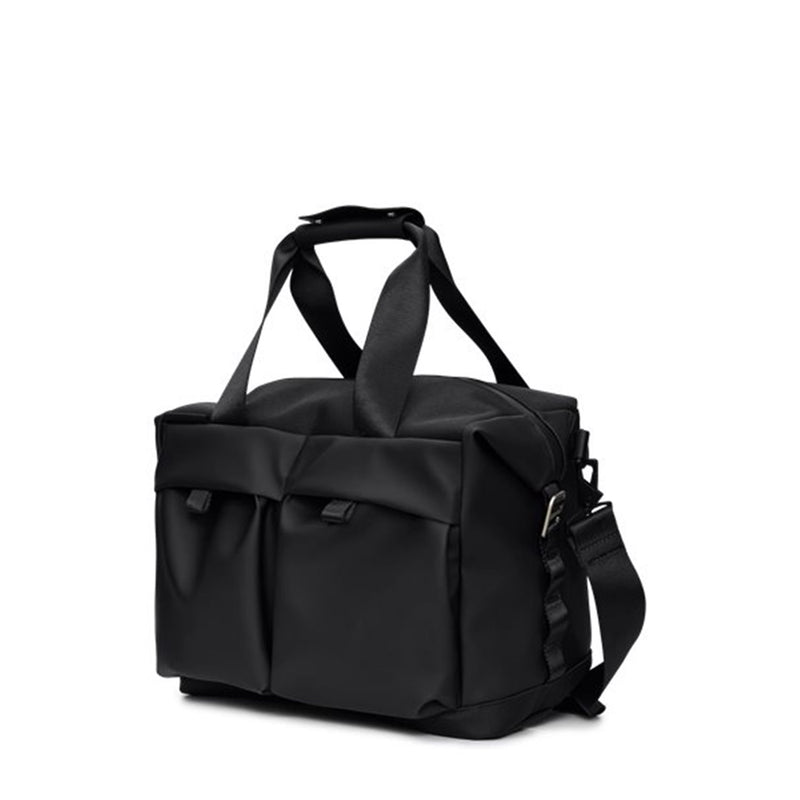 Rains Otaru Small Black Weekend Bag R12970-01-zoom-