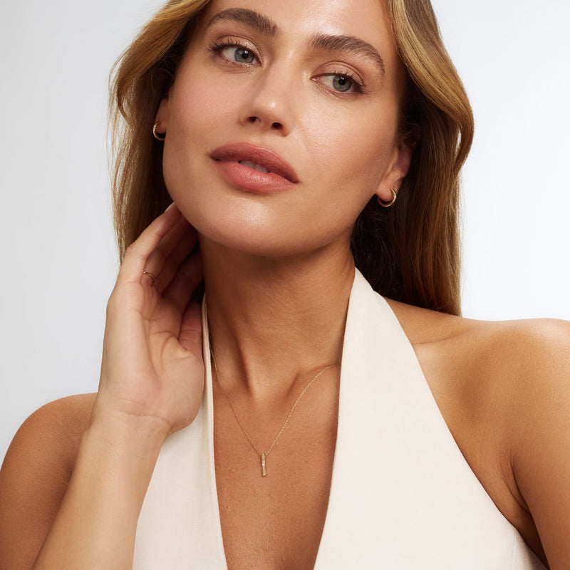 Isabel Bernard De la Paix Flavie 14 Karat gold necklace with diamond 0.03 carat IBD350027-zoom-