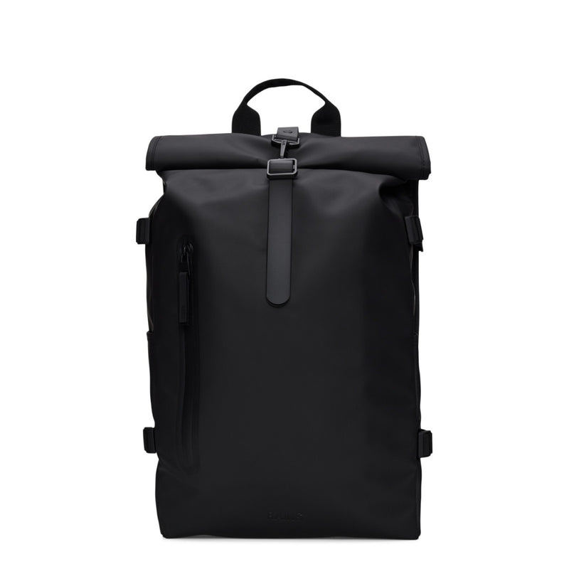 Rains Rolltop Black Backpack R14590-01-zoom-