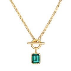Elli 925 Sterling Silver Necklace Gold plated with Quartz 2004-BF-0007908-001