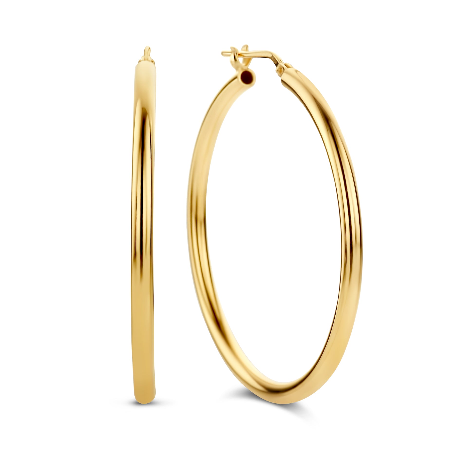Parte di Me Bibbiena Poppi Casentino 925 sterling Silver gold plated Hoop Earrings PDM36055