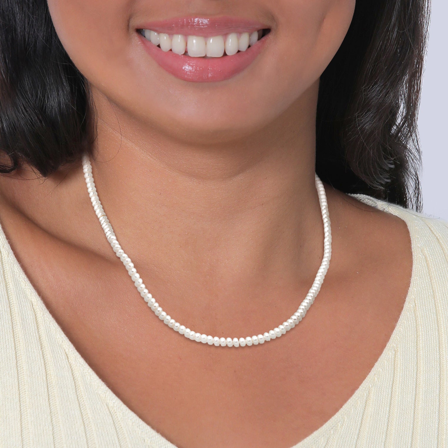 Elli 925 Sterling Silver Pearl Necklace 2004-BF-0008098-001
