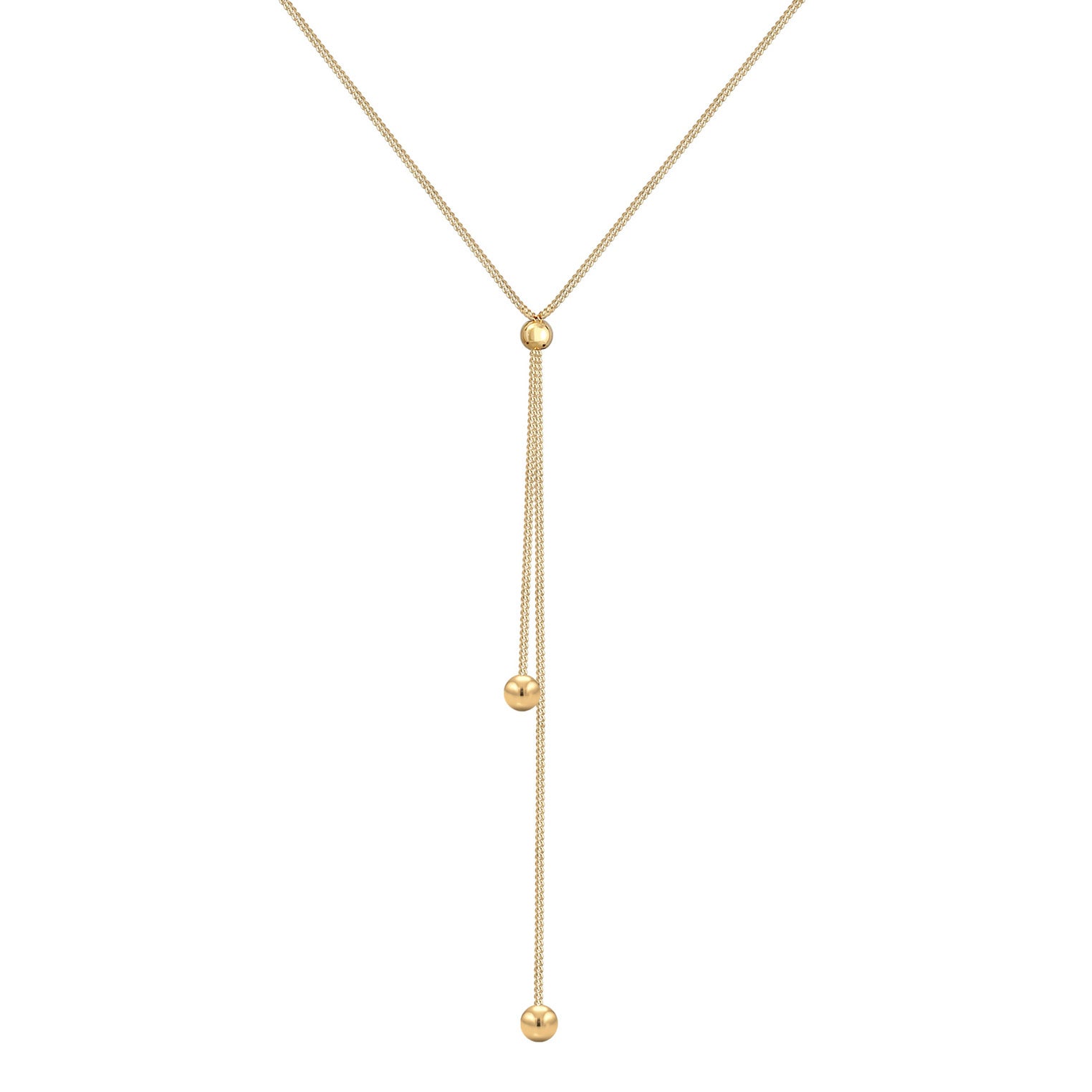 Elli 925 Sterling Silver Y Chain Necklace 2004-BF-0007759-001